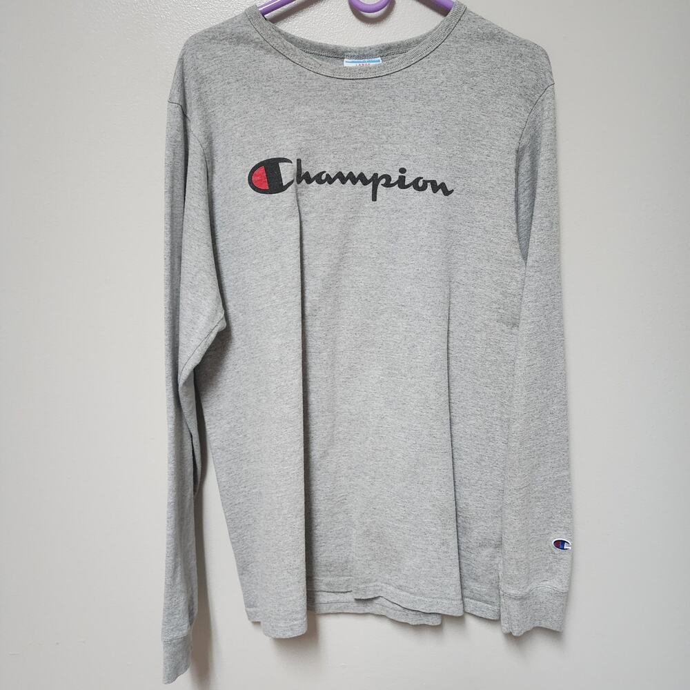 Champion Long Sleeve Tee Shirt Size Large